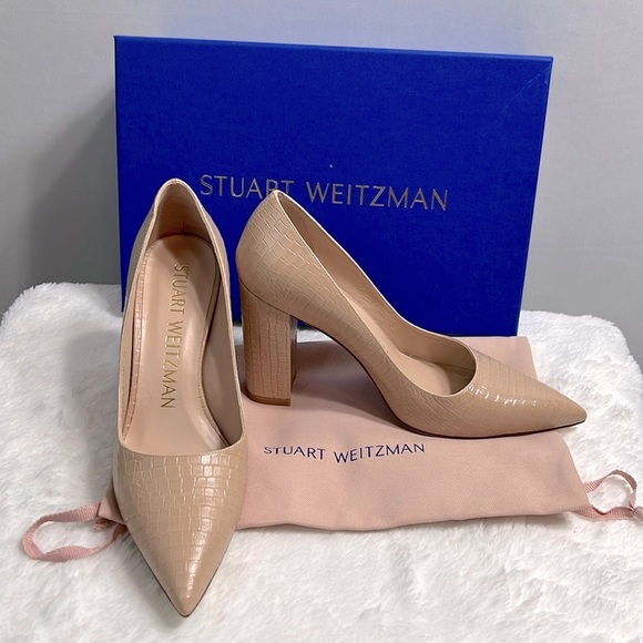 Stuart Weitzman Shoes - Stuart Weitzman Laney 95 Mini Printed Croc Pump size 6 NWB